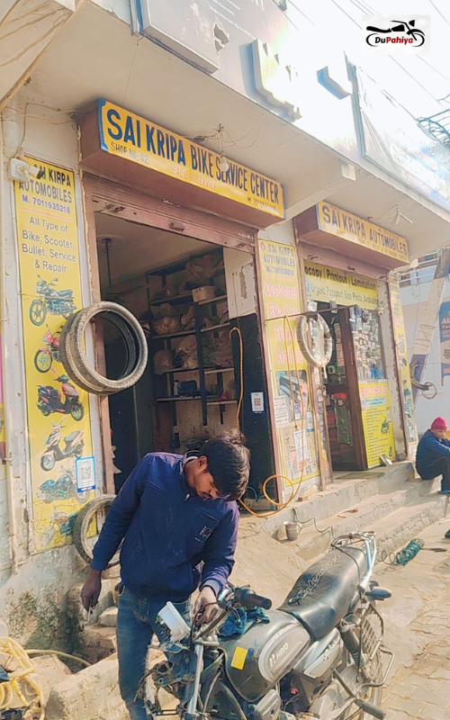 Sai Kripa Automobiles two wheeler work shop, Noida Extension